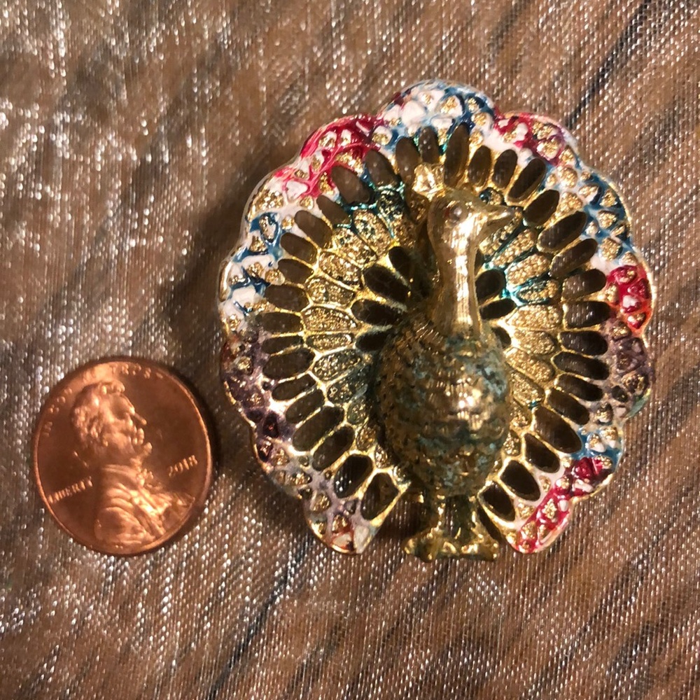 Peacock vintage broach